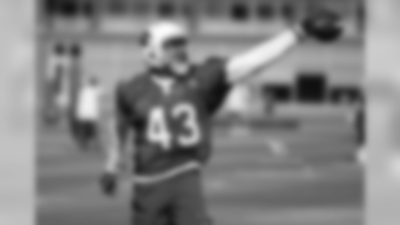 LB Haason Reddick during the fifth OTA