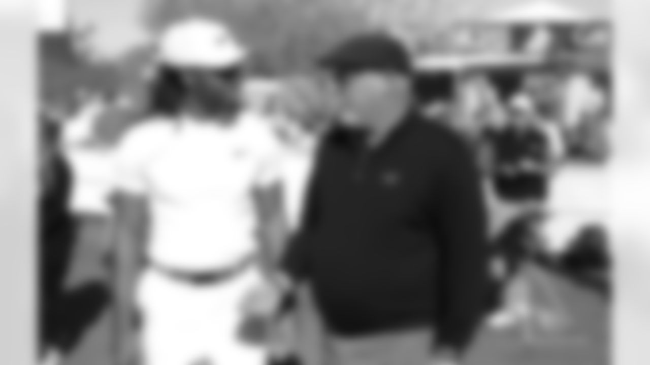 Larry Fitzgerald and Bruce Arians chat