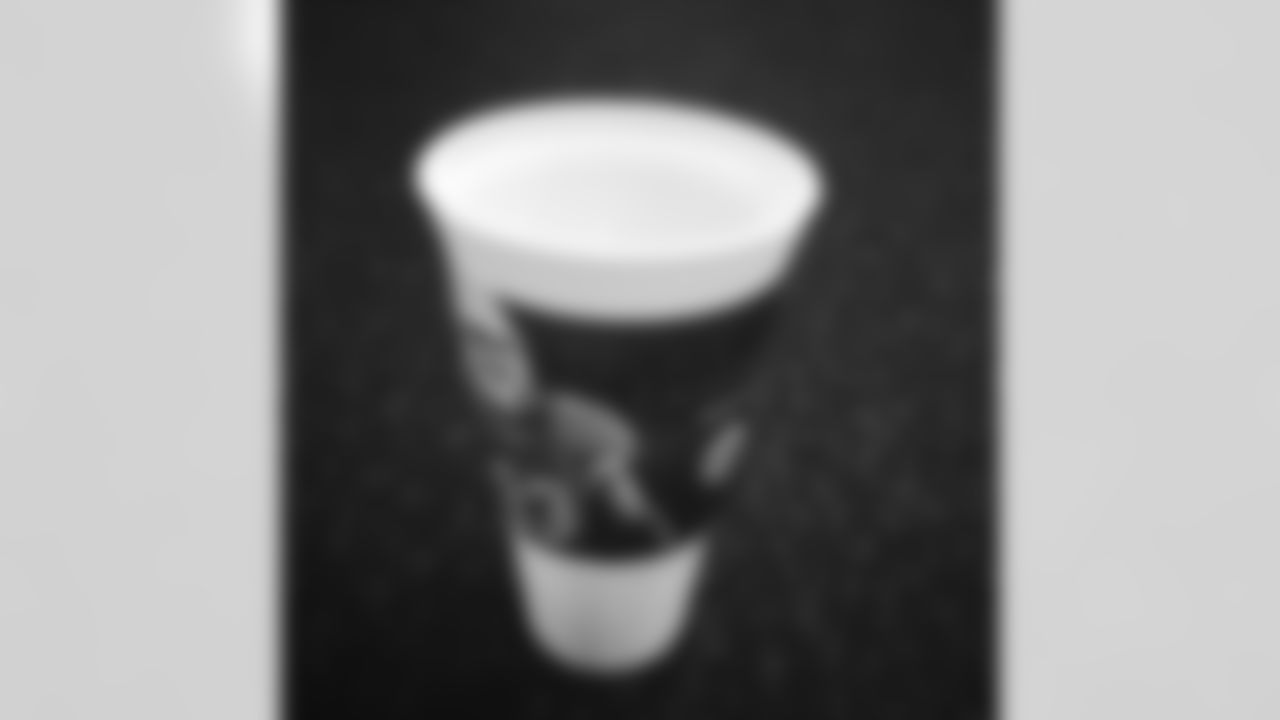 DE Calais Campbell (ccampbell93) is pumped to see his likeness on a Burger King cup