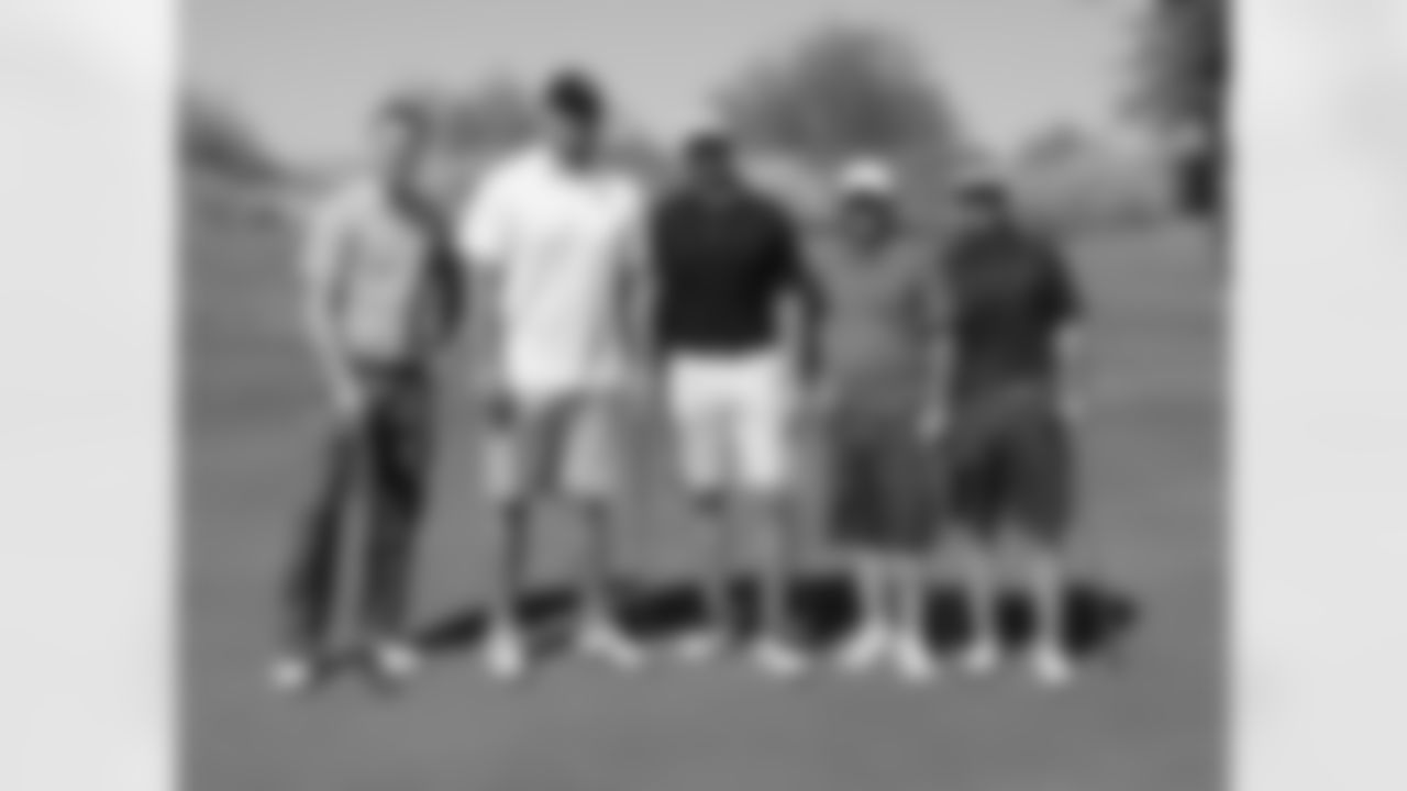 T Jared Veldheer and his golfing group