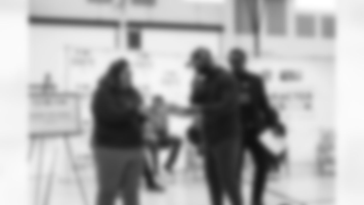 The new grass football field grant presentation at Desert Sands Middle School on Tuesday, Feb. 7, 2023 in Phoenix, AZ.