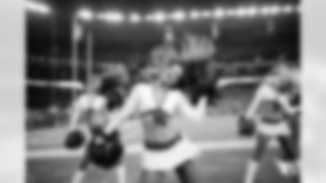 The Arizona Cardinals Cheerleaders during the week 2 preseason game against the Kansas City Chiefs on August 19, 2023.