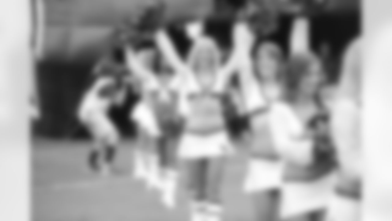 Cheerleaders at the Lions game