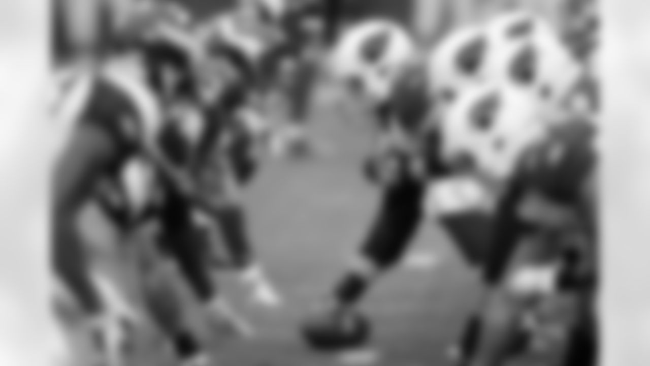 Cards o-line gets ready to lead the way vs MIN