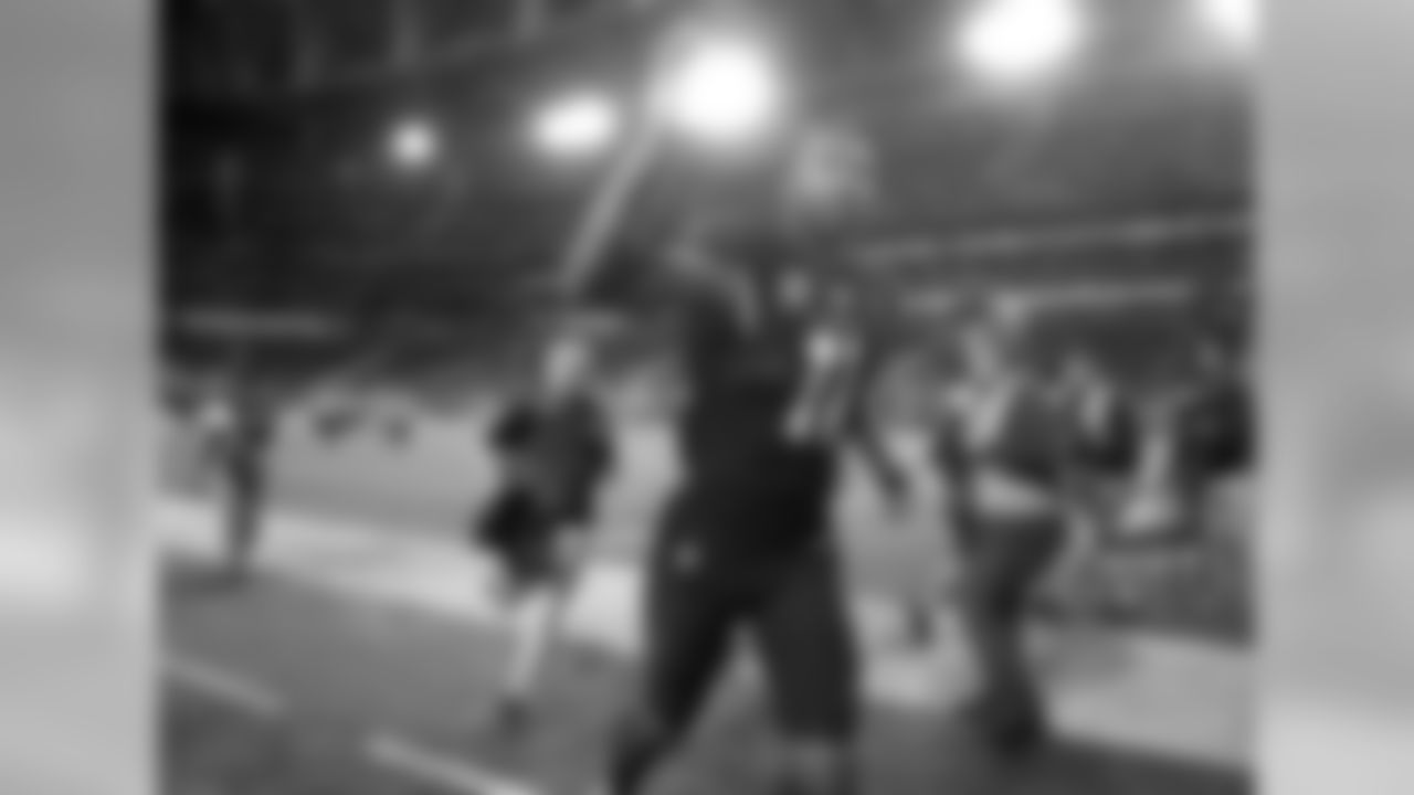 Larry Fitzgerald leaves the field after the game