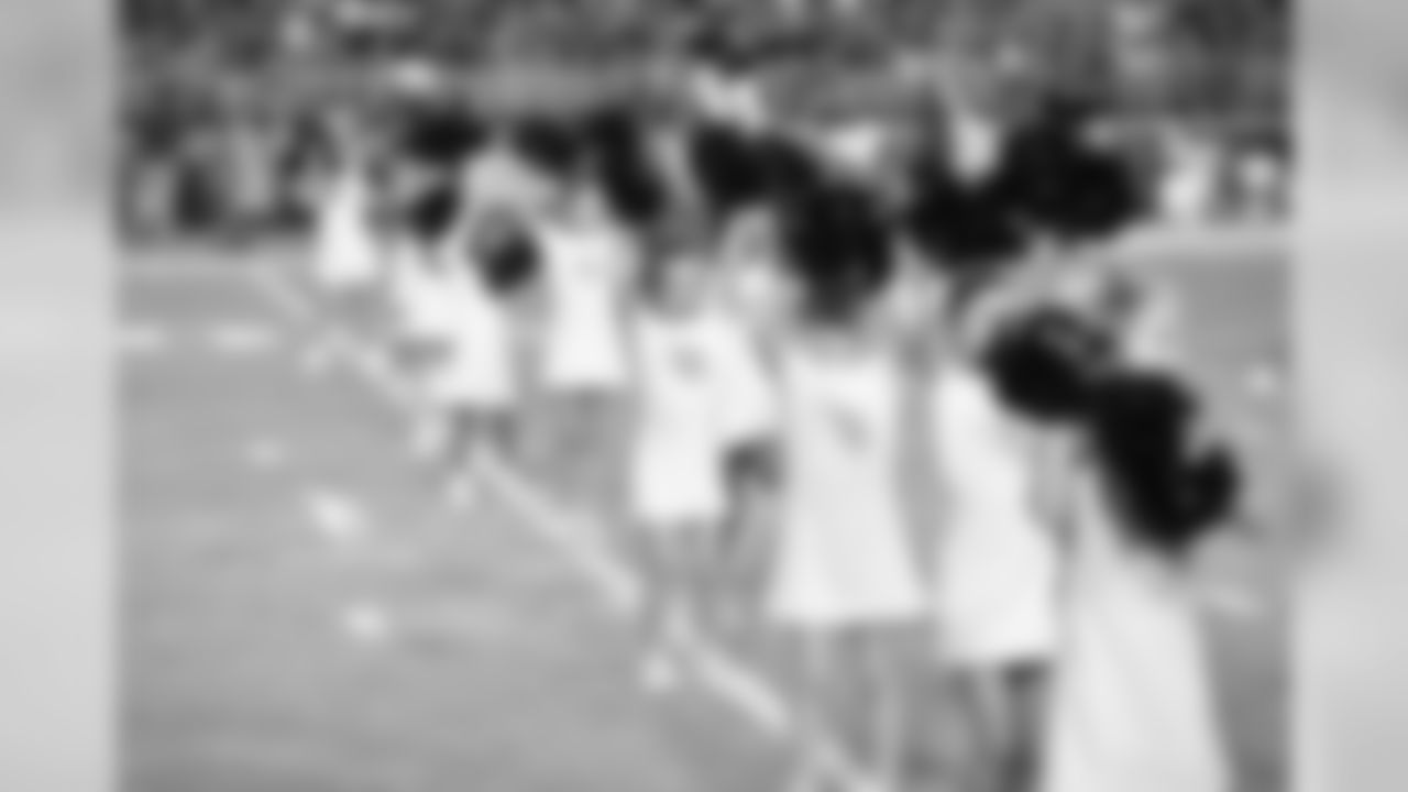 Images of the junior cheerleaders during the Chargers' game