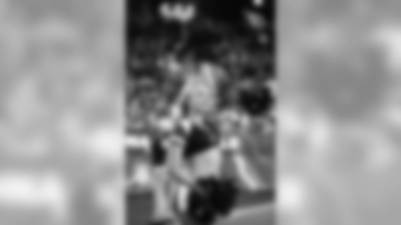 Images of Cardinals cheerleader Danielle from the 2019 season