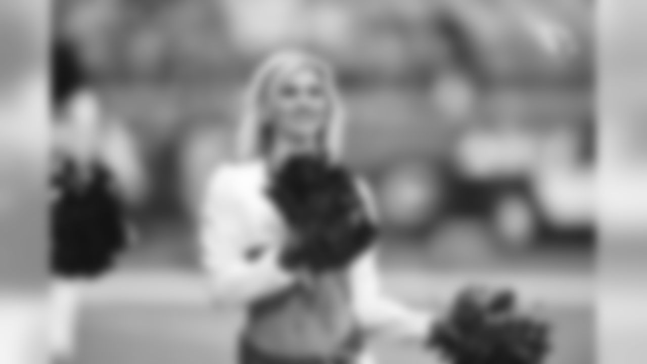 Images of Cardinals cheerleader McKayla during the 2019 season