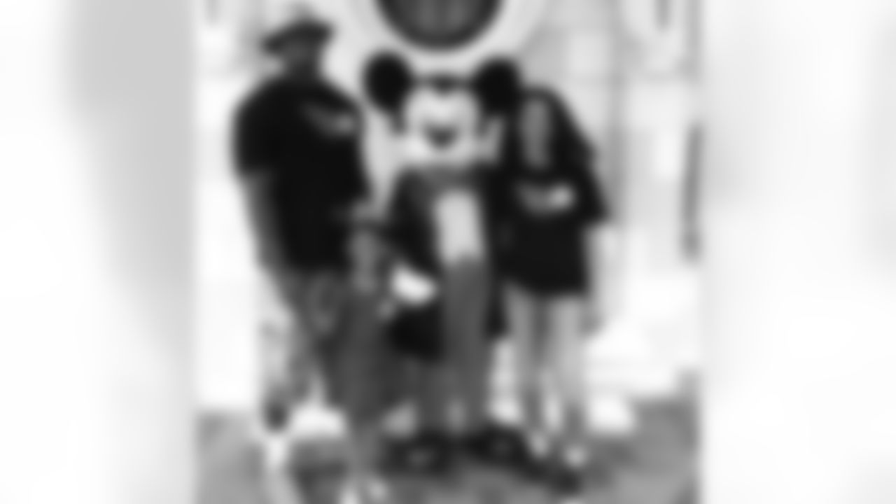 Christian and family at Disneyland