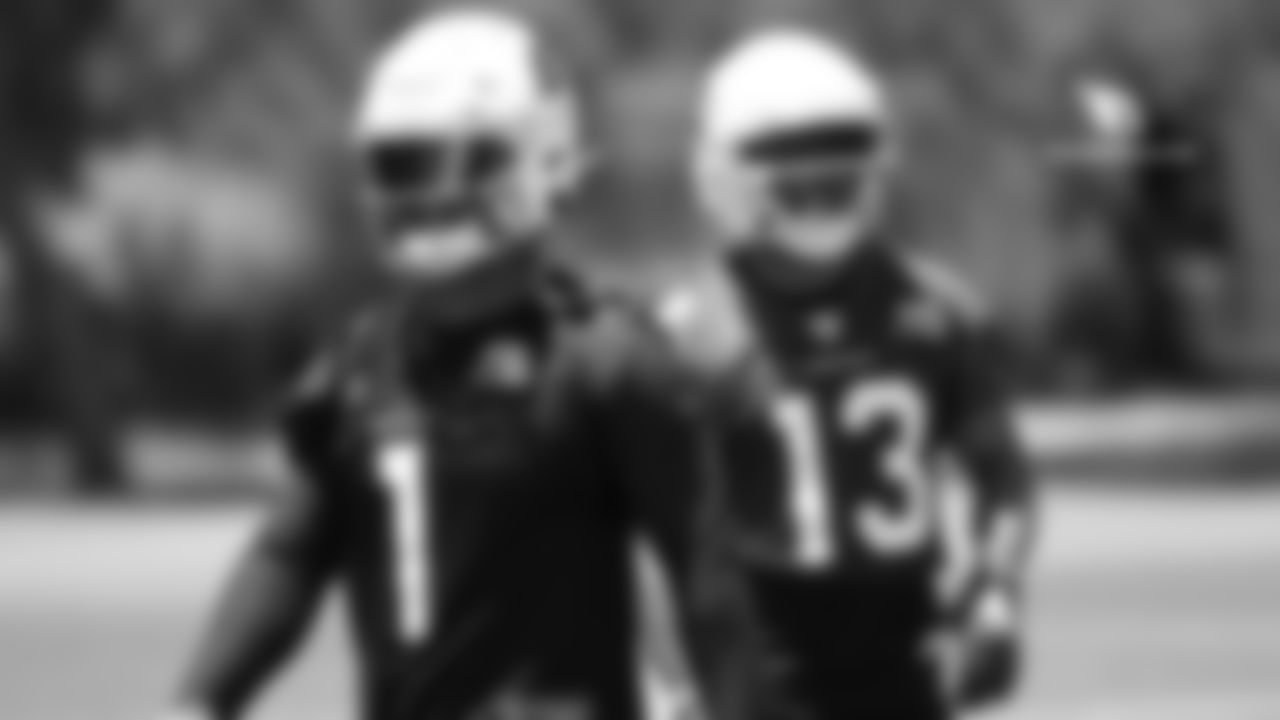 QB Kyler Murray (left) and WR Christian Kirk