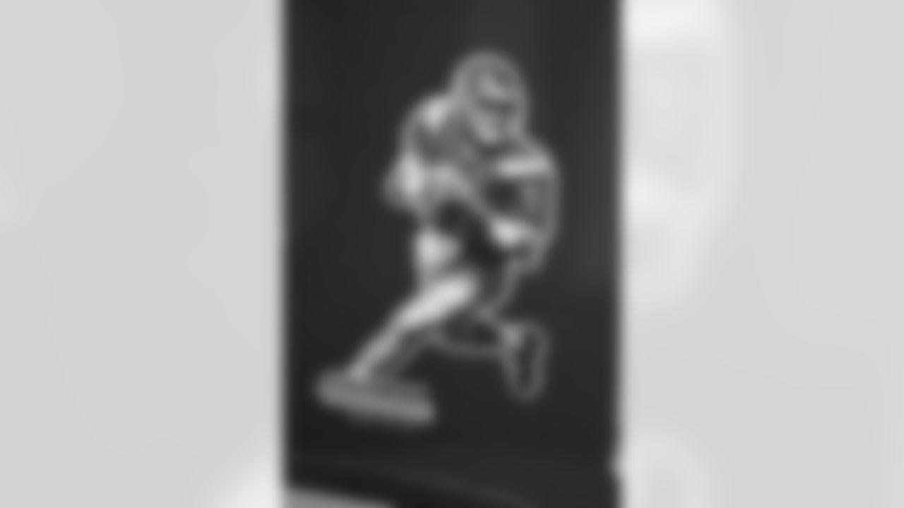 Matt Leinart on the wall of fame tunnel