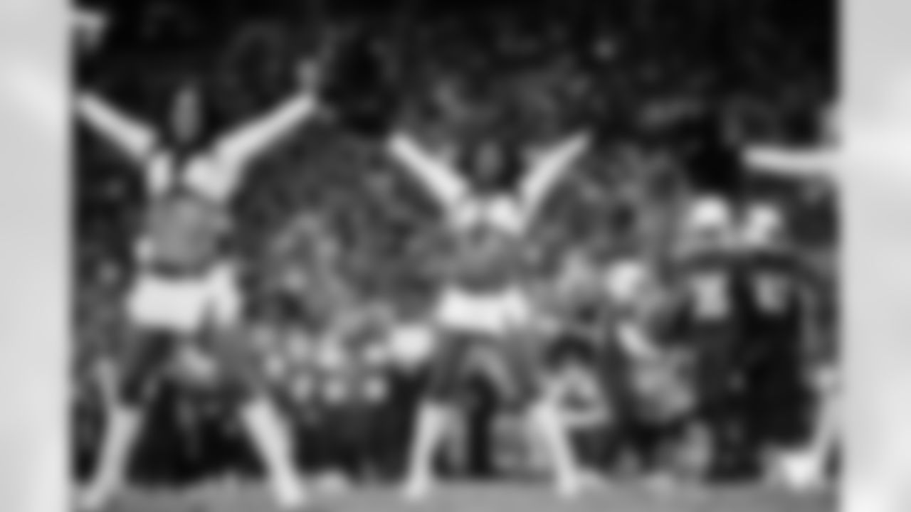 The Arizona Cardinals Cheerleaders during the week 2 preseason game against the Kansas City Chiefs on August 19, 2023.