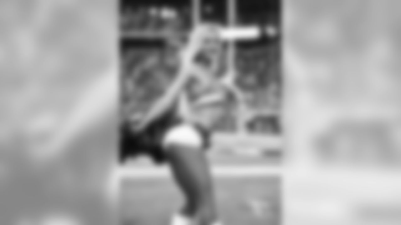 Images of Cardinals cheerleader Brenan during the 2019 season