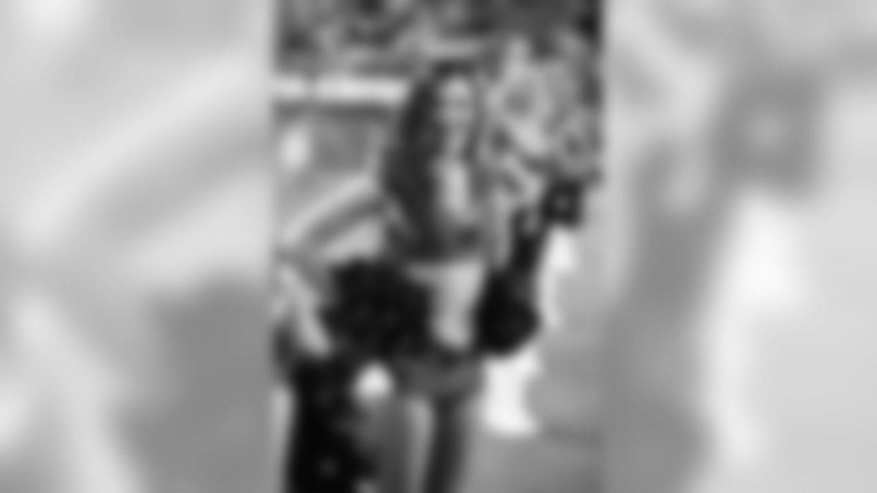 Images of Cardinals cheerleader Amanda during the 2019 season