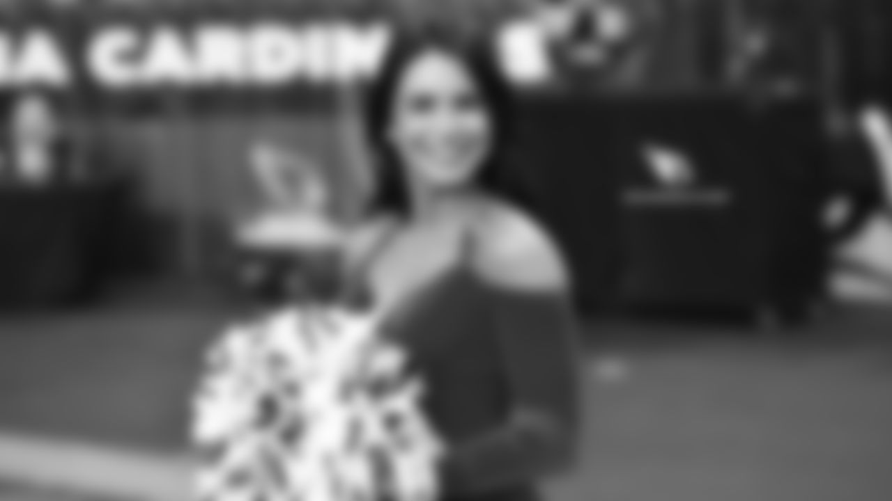 Images of Cardinals cheerleader Kelsie during the 2018 season