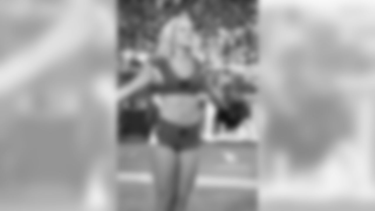 Images of Cardinals cheerleader Darby during the 2018 season