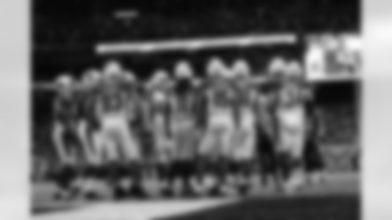 Huddling before the play