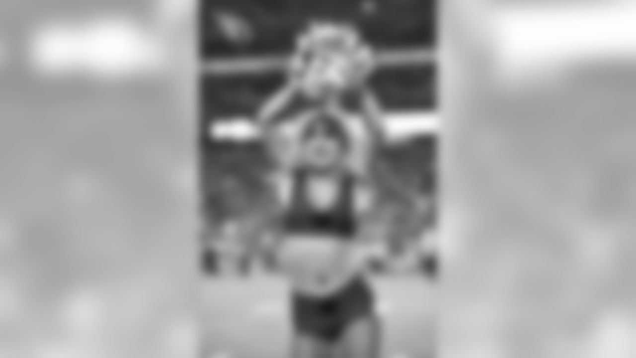 Images of Cardinals cheerleader Shelby during the 2019 season