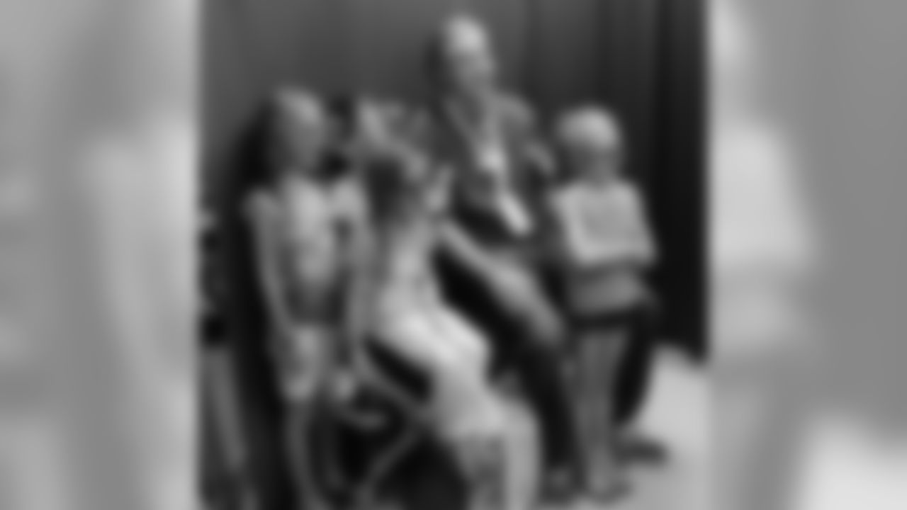 K Chandler Catanzaro in the photo booth with some new friends
