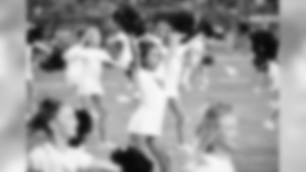 Images of the junior cheerleaders during the Chargers' game