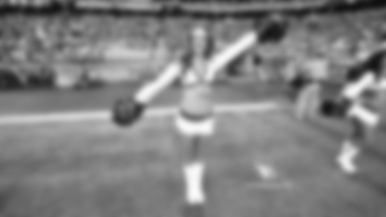 Images of Cardinals cheerleader Melanie from the 2018 season