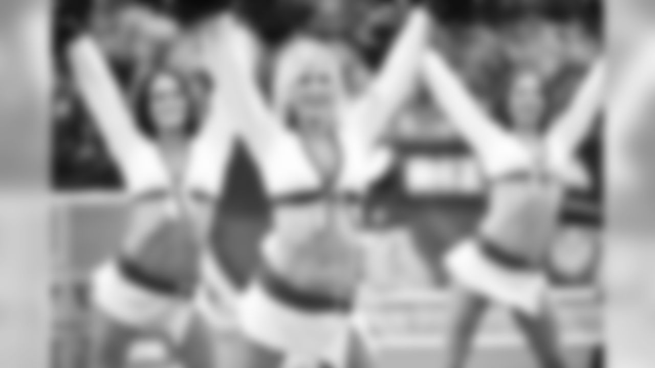 Images of Cardinals cheerleader Coley during the 2019 season