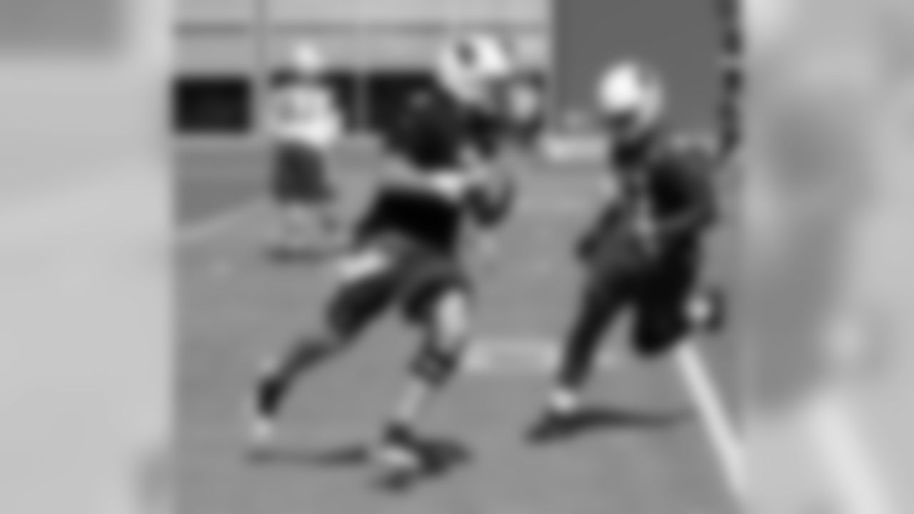 QB Carson Palmer scrambles