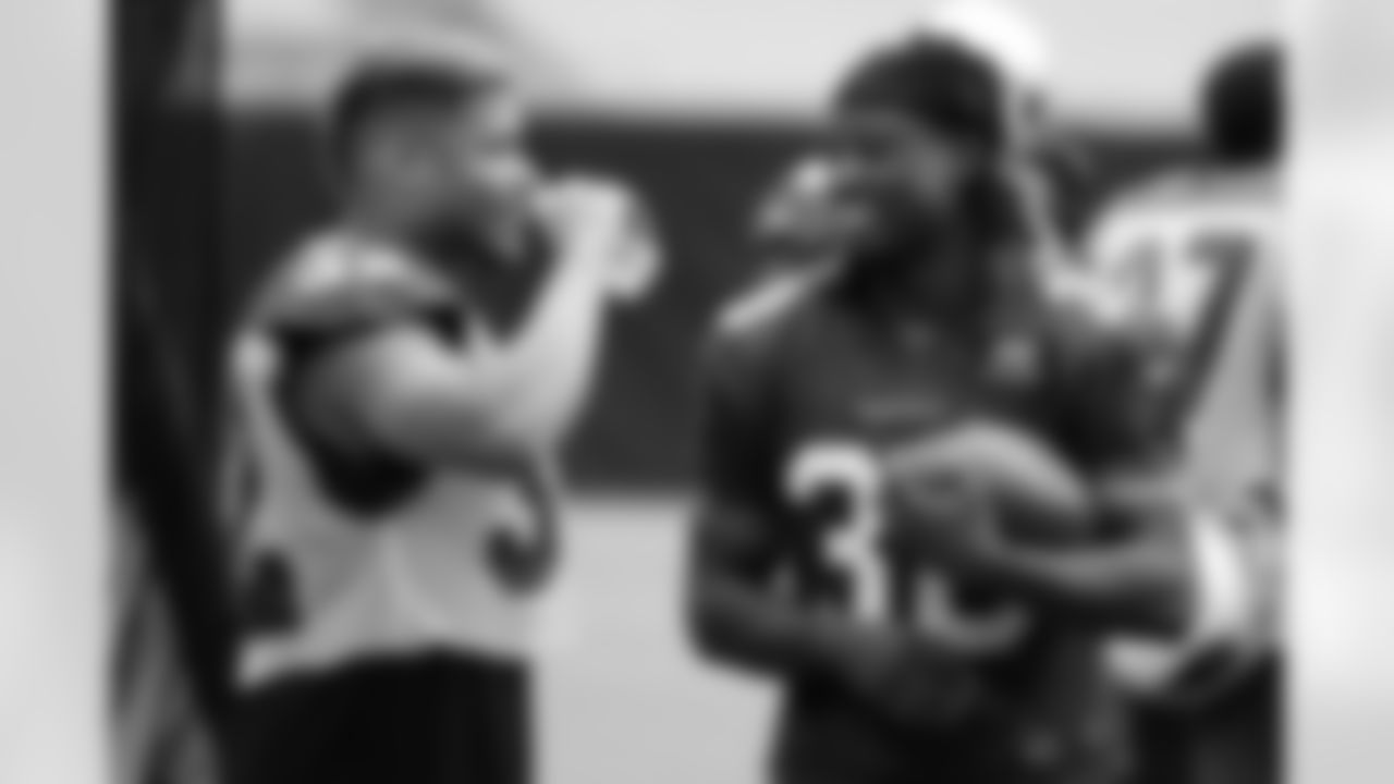 S Tyrann Mathieu (left) and RB Andre Ellington