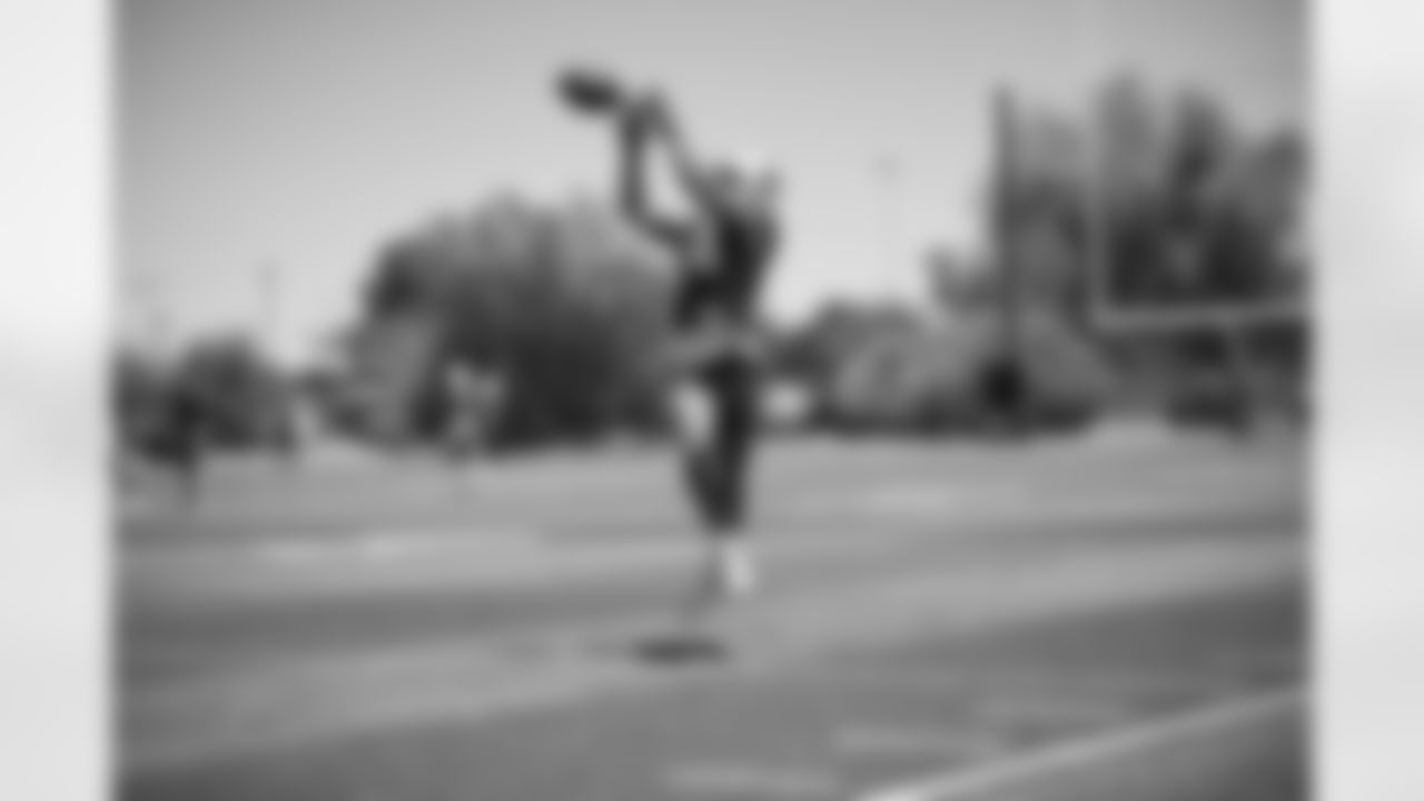 Arizona Cardinals wide receiver Michael Wilson (14) during Week 1 of the OTA offseason program at the Dignity Health Training Facility on Tuesday, May 23, 2023 in Tempe, AZ.