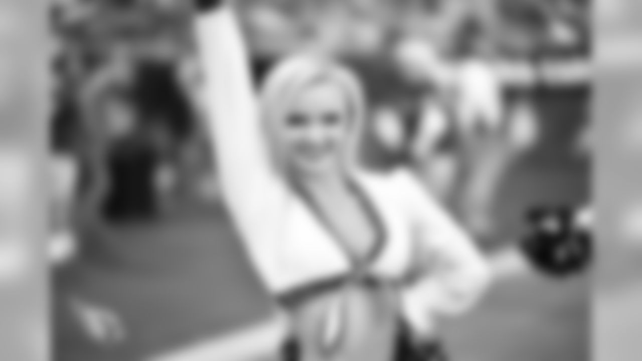 Images of Cardinals cheerleader Brenan during the 2019 season