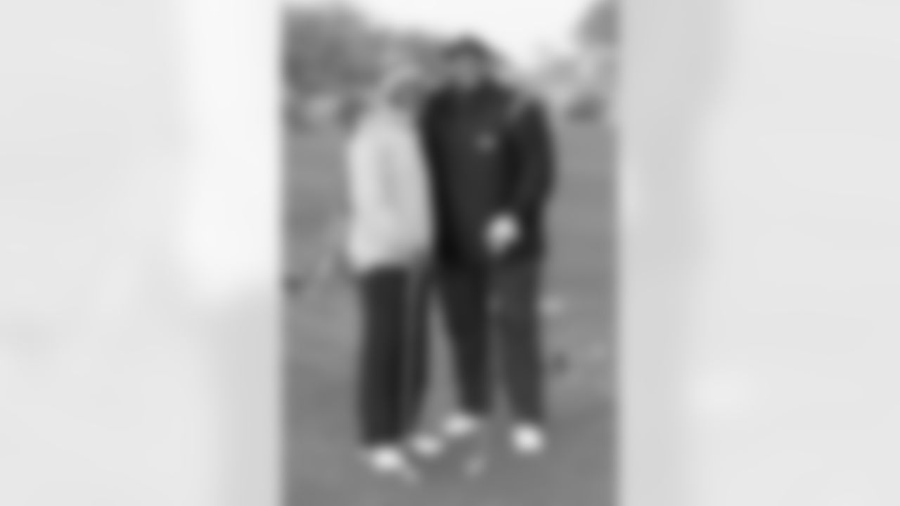 Derek Kennard poses with a member of his scramble