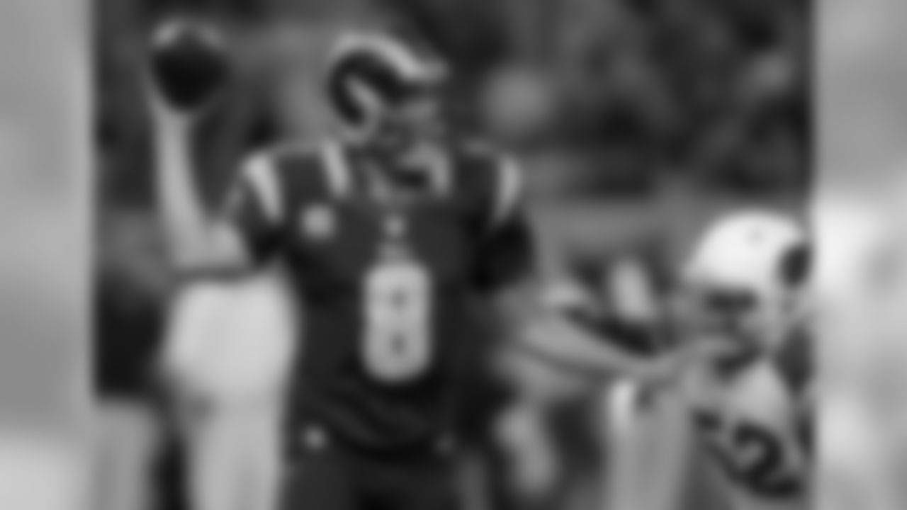 Sam Bradford with the Rams
