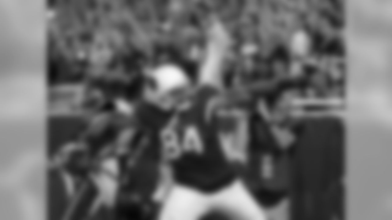TE Jermaine Gresham celebrates his touchdown reception from Carson Palmer