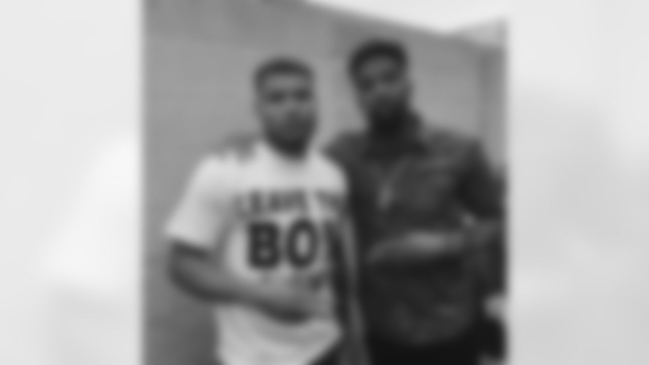 S Tyrann Mathieu (@devine_mathieu) with Giants WR Odell Beckham, Jr.