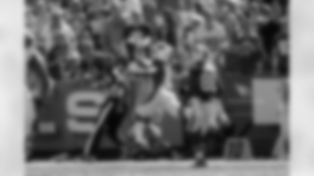 CB Patrick Peterson makes a one-handed interception against the Bills