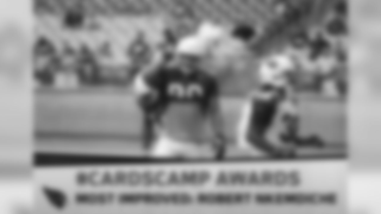 DT Robert Nkemdiche had a frustrating rookie season, but was a new player in camp. He was the disruptive force the team envisioned when it made him a first-round pick in 2016. Nkemdiche strained his calf this week, but the team expects to get him back by the opener.