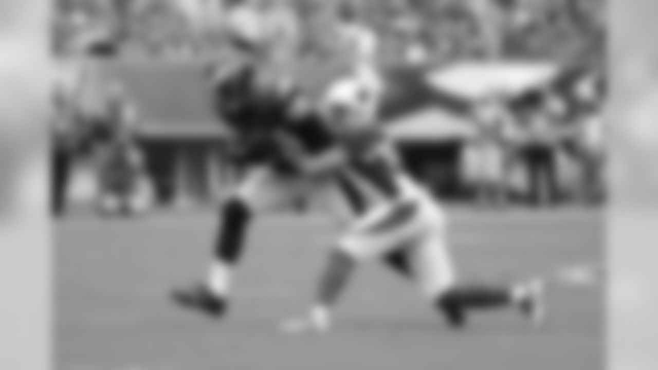 S Tyvon Branch makes a tackle