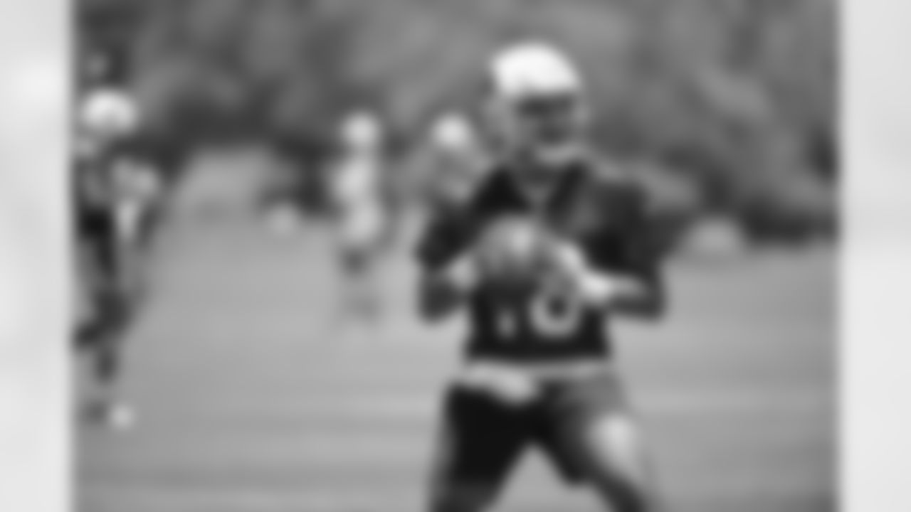 Arizona Cardinals quarterback Jarrett Guarantano (16) practices during Week 2 of the OTA offseason program on Thursday, June 2, 2022 in Tempe, AZ.