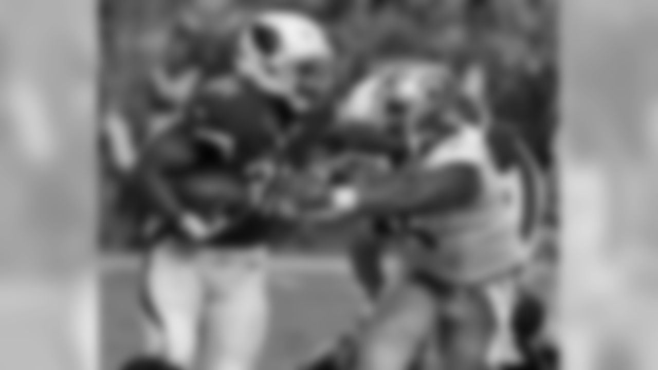 RB David Johnson with the stiff arm