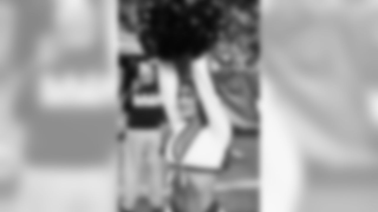 Images of Cardinals cheerleader Vanessa during the 2019 season