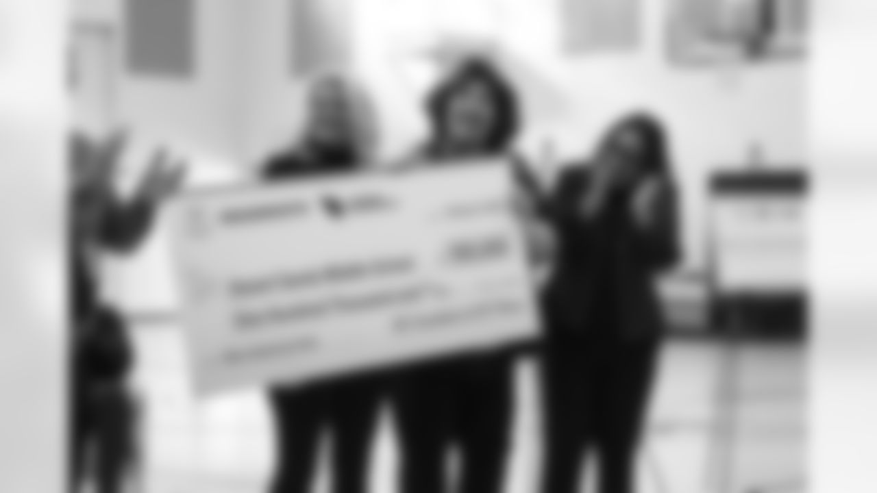 The new grass football field grant presentation at Desert Sands Middle School on Tuesday, Feb. 7, 2023 in Phoenix, AZ.
