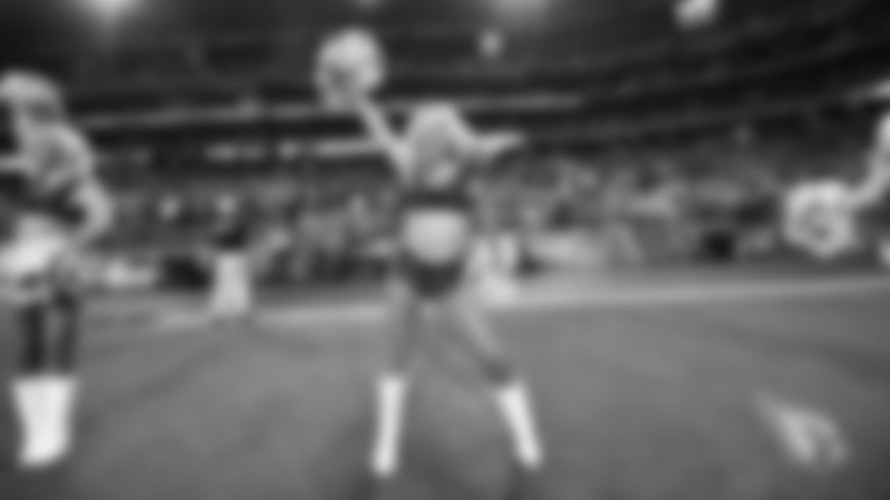 Images of Cardinals cheerleader Shelby during the 2019 season