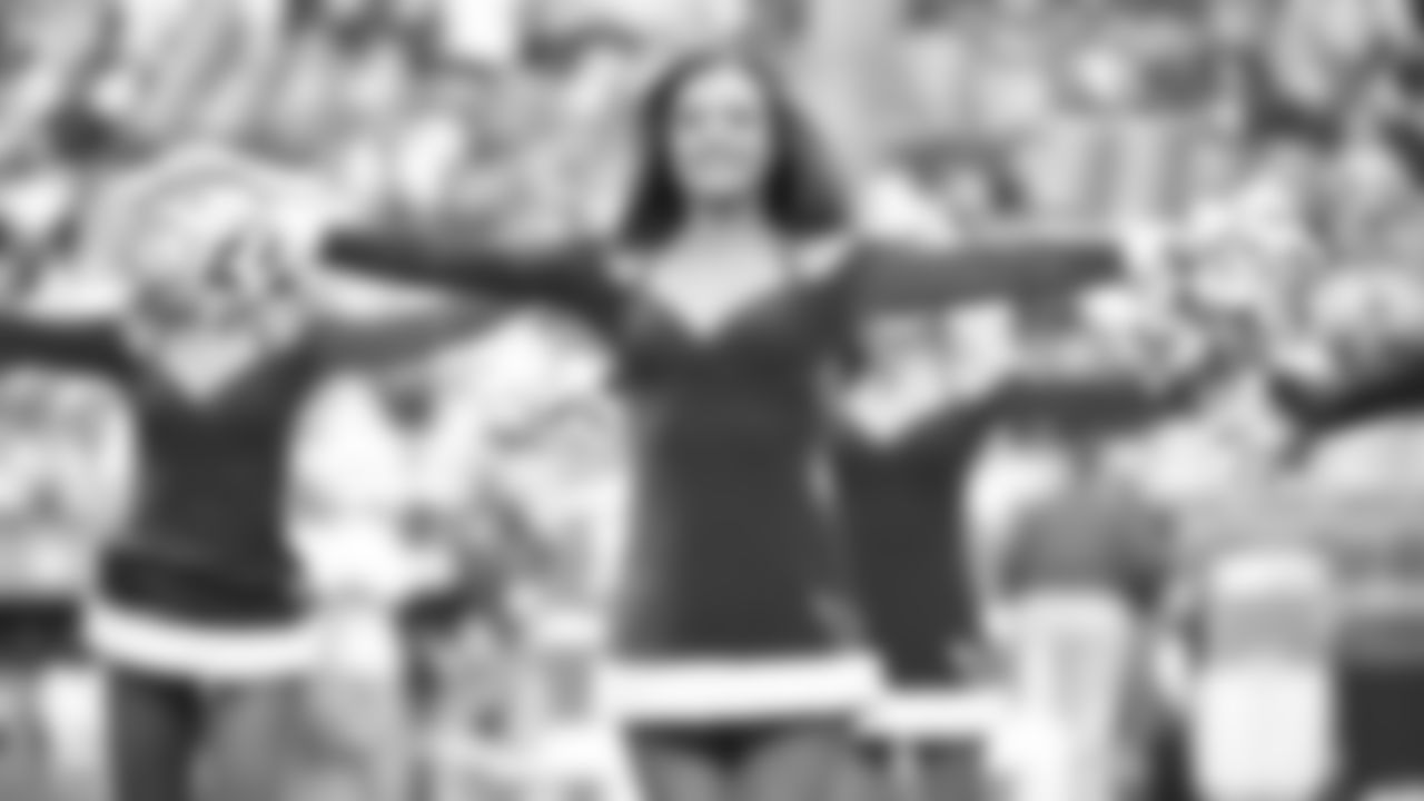 Images of Cardinals cheerleader Brittni during the 2018 season
