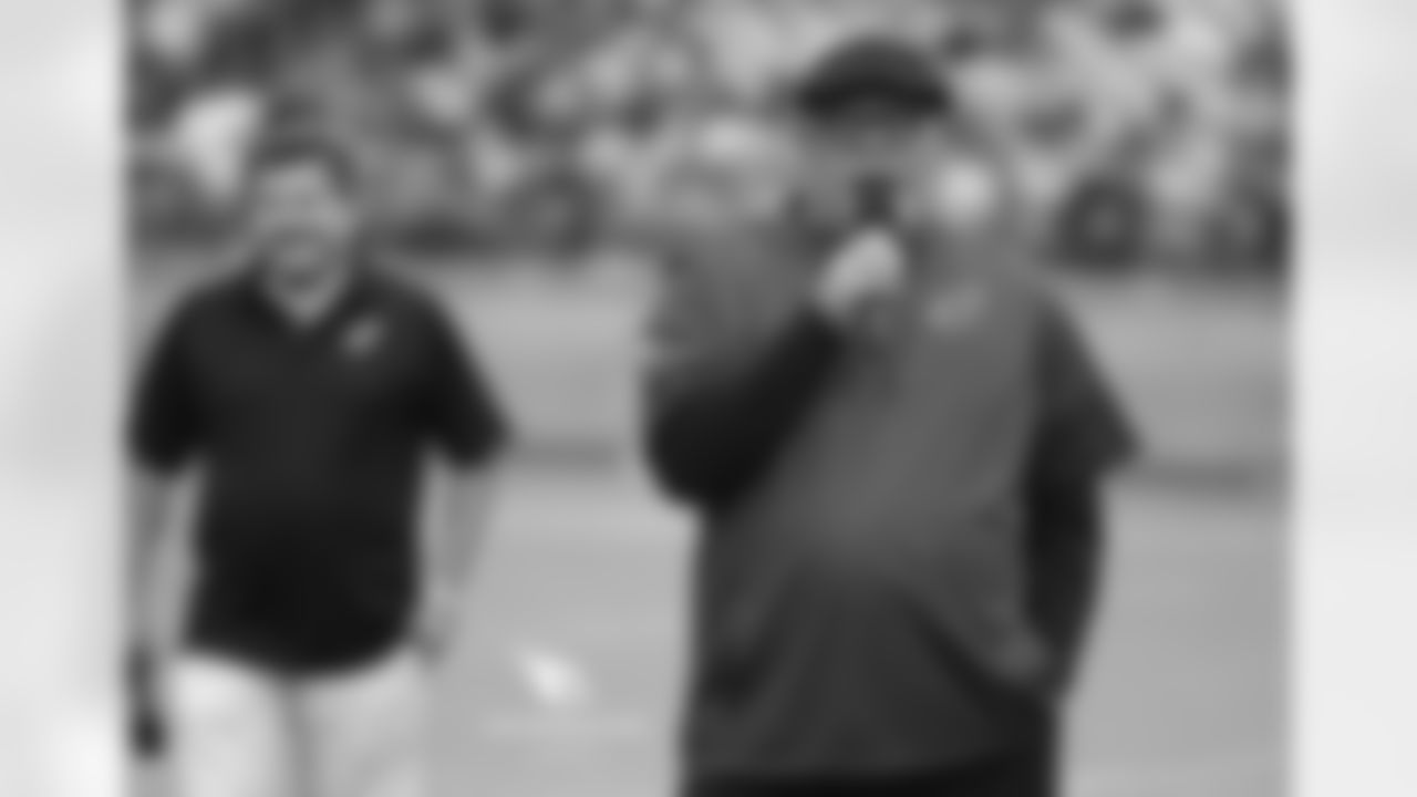 Head coach Bruce Arians at the Red & White practice