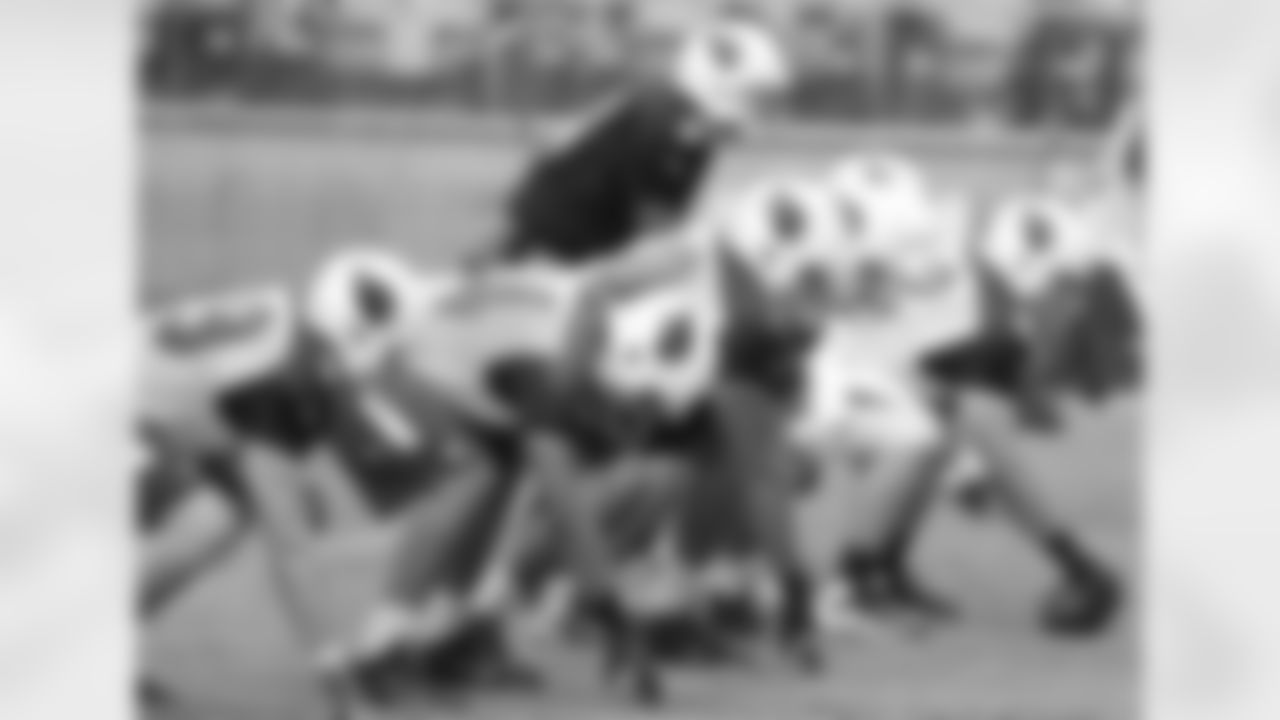 The offense at the line of scrimmage