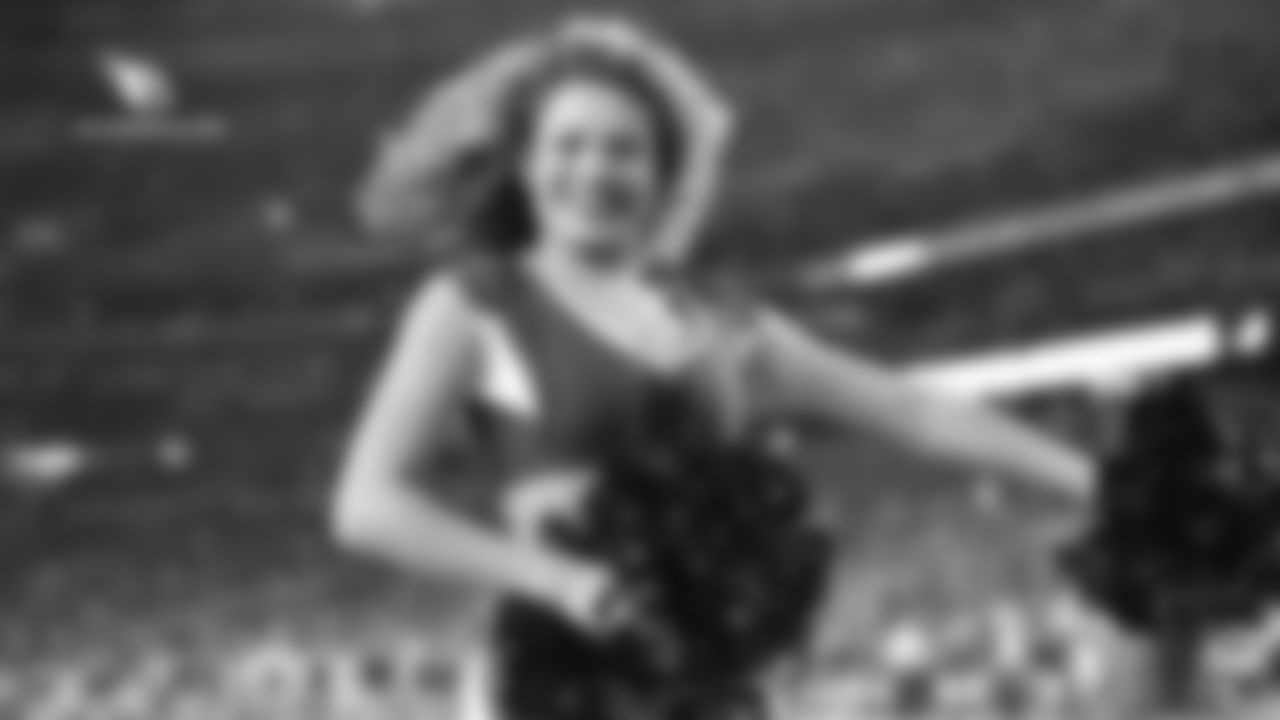Images of Cardinals cheerleader Alexis from the 2018 season