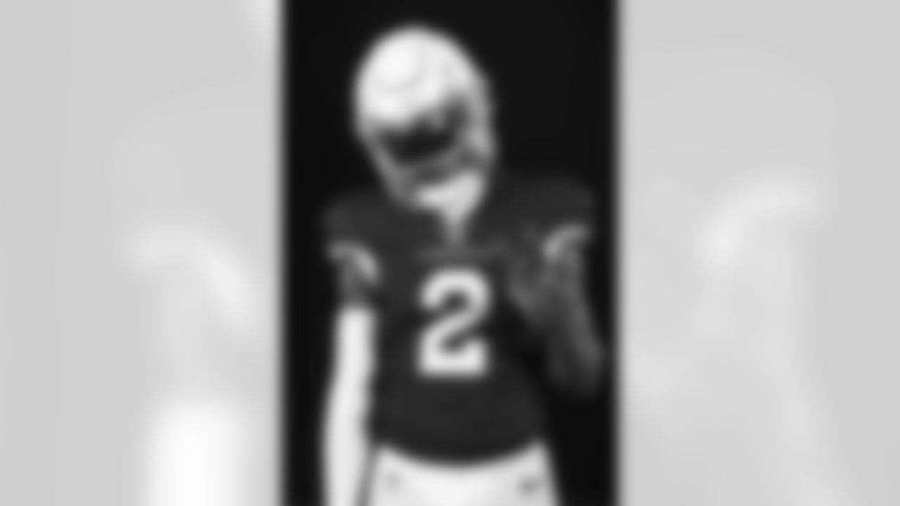 Arizona Cardinals wide receiver Marquise Brown (2) poses for a photo during Cardinals Media Day on Monday, June 13, 2022 in Tempe, AZ.