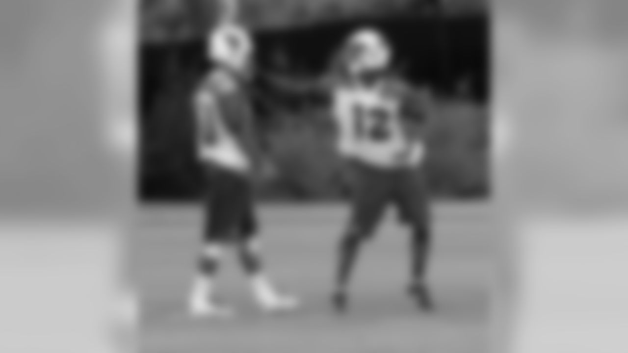 WR John Brown antagonizing WR Brittan Golden