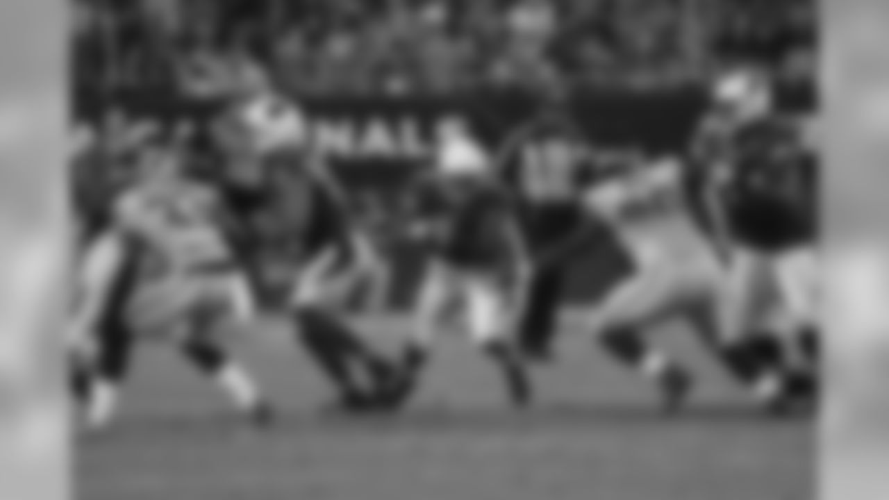 RB David Johnson rushes up the middle in the first quarter