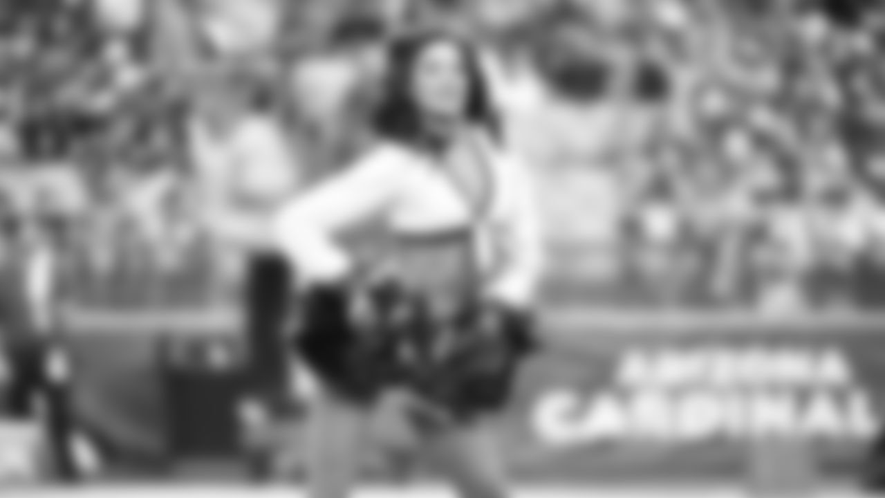 Images of Cardinals cheerleader Stephanie from the 2018 season